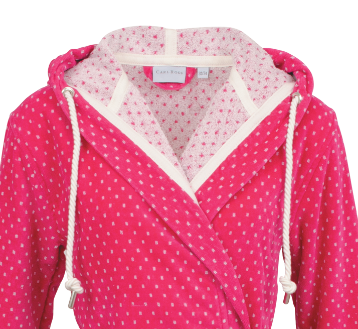 Damen-Bademantel-Velours