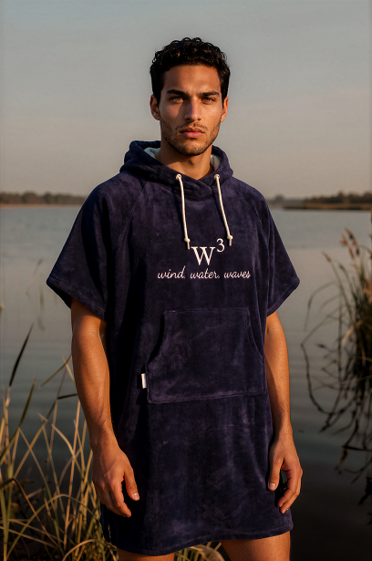 Unisex-Poncho-mit-Stick