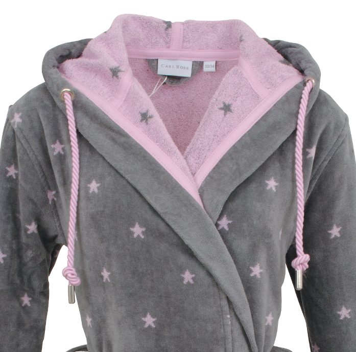 Damen-Bademantel-Velours