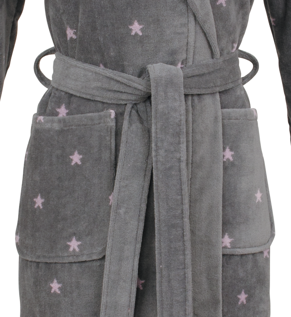 Damen-Bademantel-Velours