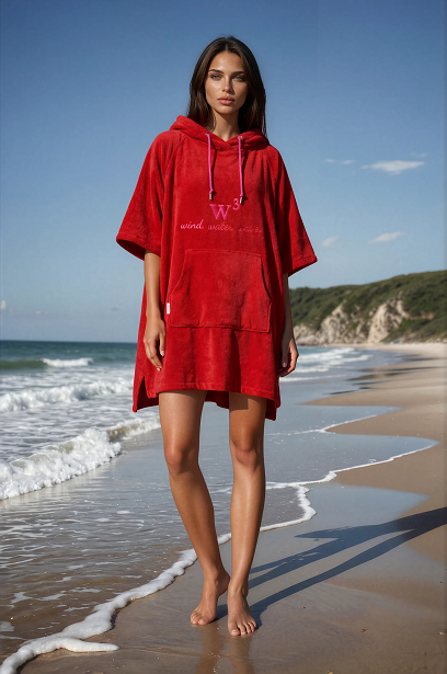 Unisex-Poncho-mit-Stick