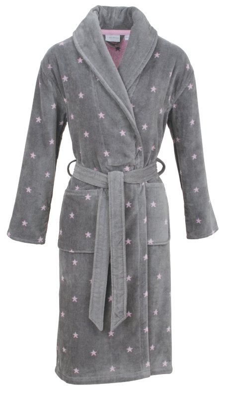Damen-Bademantel-Velours