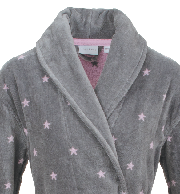 Damen-Bademantel-Velours